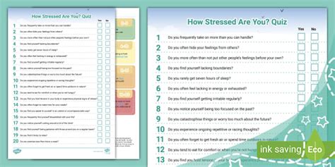 too stressed quiz